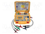 Milli-ohm meter; LCD; (1999); 3x/s; 0.1÷200mΩ,2Ω,20Ω,200Ω,2kΩ EXTECH