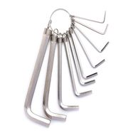 Hex Key Sets 1.5-10mm Deli Tools EDL3100 (silver), Deli Tools