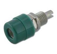 SOCKET, 4MM, GREEN, PK5 , BUELA