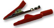 ALLIGATOR CLIP, 4MM, RED, PK5, MKU