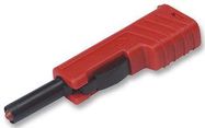 PLUG, 4MM, RED, MZS