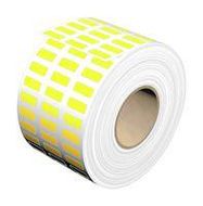 LABEL, POLYESTER, YELLOW, 6MM X 15MM