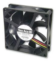 FAN, SILENT, 80MM, 24V, MED SPEED