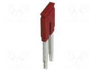 Comb bridge; ways: 2; red; Width: 10mm; UL94V-0 PHOENIX CONTACT