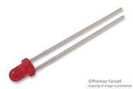 LED, HIGH RED, 3MM, STANDARD