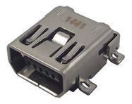 MINI USB, 2.0 TYPE AB, RECEPTACLE, TH