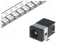 Connector: DC supply; socket; male; 1A; horizontal; SMT; tape; MINI CLIFF