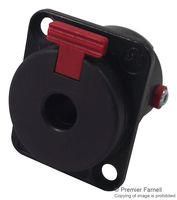 SOCKET, 1/4" JACK, LOCKING, BLACK