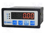 Counter: electronical; LED; flow; 0÷999999; Resetting: electrical SIMEX