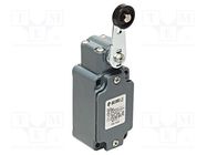 Limit switch; lever R 49mm, plastic roller Ø20mm; NO + NC; 10A PIZZATO ELETTRICA