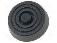 Quick mounting foot; black; polyetylene; A: 10mm; B: 31.5mm FIX&FASTEN