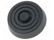 Quick mounting foot; black; polyetylene; A: 10mm; B: 31.5mm FIX&FASTEN