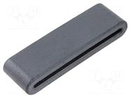 Ferrite: one-piece; 28AWG; 35Ω; A: 40mm; B: 12mm; C: 6.5mm; D: 35mm FERROCORE