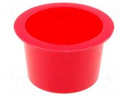 Syringe plug; red; for syringes; 500 FISNAR