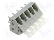 PCB terminal block; angled 45°; 5mm; ways: 5; on PCBs; 0.5÷2.5mm2 PTR MESSTECHNIK