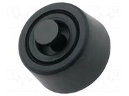 Quick mounting foot; black; polyetylene; A: 8mm; B: 20mm; C: 18mm DREMEC