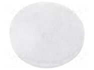 Self-adhesive foot; Ø: 8mm; H: 2.6mm; transparent; silicone FIX&FASTEN