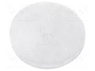 Self-adhesive foot; Ø: 8mm; H: 2.6mm; transparent; silicone FIX&FASTEN