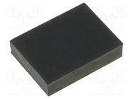 Self-adhesive foot; H: 3mm; black; rubber; W: 11.5mm; L: 8mm FIX&FASTEN