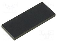 Self-adhesive foot; H: 1.5mm; black; rubber; W: 19.7mm; L: 8mm FIX&FASTEN