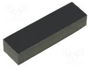 Self-adhesive foot; H: 4mm; black; rubber; W: 19mm; L: 5.6mm FIX&FASTEN