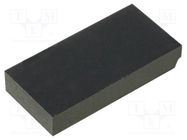 Self-adhesive foot; H: 3.5mm; black; rubber; W: 20mm; L: 10mm FIX&FASTEN