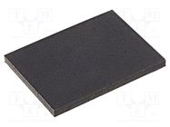 Self-adhesive foot; H: 1.5mm; black; rubber; W: 20mm; L: 15mm FIX&FASTEN