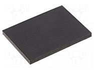 Self-adhesive foot; H: 1.5mm; black; rubber; W: 20mm; L: 15mm FIX&FASTEN