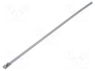 Cable tie; L: 200mm; W: 4.5mm; stainless steel; steel; Ømax: 50mm FIX&FASTEN