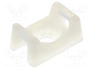 Holder; screw; polyamide; natural; Tie width: 3.6mm; Ht: 5.85mm FIX&FASTEN