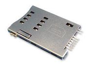 CONNECTOR, MINI SIM, 6PIN, COVER