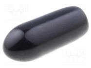 Cap; Body: black; Øint: 2.6mm; Mat: PVC Soft; L: 9mm FIX&FASTEN