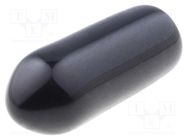 Cap; Body: black; Øint: 3.2mm; Mat: PVC Soft; L: 10mm FIX&FASTEN