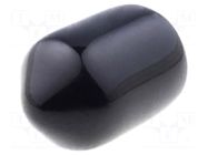 Cap; Body: black; Øint: 6mm; PVC Soft; L: 8mm; Wall thick: 1mm FIX&FASTEN