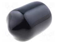 Cap; Body: black; Øint: 8mm; PVC Soft; L: 10mm; Wall thick: 1mm FIX&FASTEN