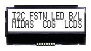 LCD, COG 16X2, I2C, FSTN BLK ON WHITE