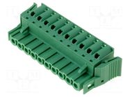 Connector: pluggable terminal block; plug; female; 12A; 250V; 1x10 PHOENIX CONTACT