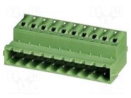 Pluggable terminal block; 5.08mm; ways: 16; straight; plug; male PHOENIX CONTACT