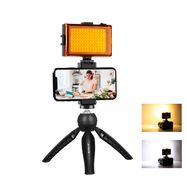 Live broadcast kit Puluz tripod mount + LED lamp + phone clamp, Puluz