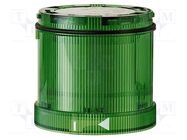 Module: light signaller; green; LED; 230VAC; IP65; Ø70x65mm WERMA