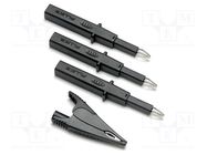 Set of measuring probes; black FLUKE