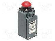 Limit switch; mushroom head plunger; NO + NC; 10A; max.500VAC PIZZATO ELETTRICA