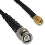 CABLE, RG58, SMA PLUG, BNC PLUG, 24IN