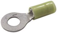 TERMINAL, RING TONGUE, 1/4", YEL