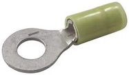 TERMINAL, RING TONGUE, 3/8", YEL