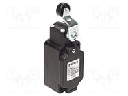 Limit switch; lever R 40mm, plastic roller Ø20mm; NO + NC; 10A PIZZATO ELETTRICA