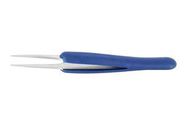 ESD TWEEZER, STRAIGHT/ROUND, 125MM