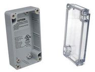 ENCLOSURE, WALL MOUNT, PC, GREY/CLEAR