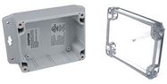 ENCLOSURE, WALL MOUNT, PC, GREY/CLEAR