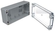 ENCLOSURE, WALL MOUNT, PC, GREY/CLEAR